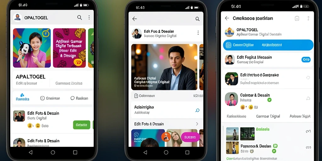 Tampilan antarmuka utama OPALTOGEL dengan fitur editing yang lengkap.